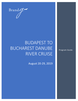 Budapest to Bucharest Danube River Cruise