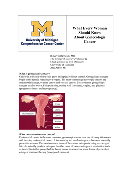 Ovarian Cancer and Cervical Cancer