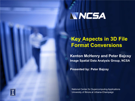 Key Aspects in 3D File Format Conversions