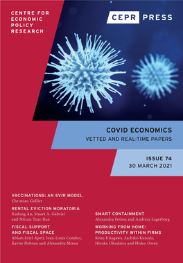 Covid Economics 74, 30 March 2021: 1-24 Anti-Vax Movement, and of the Prohibition of an Immunity Passport