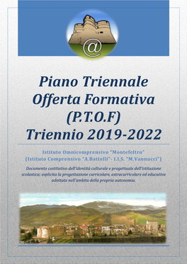 Piano Triennale Offerta Formativa (PTOF)