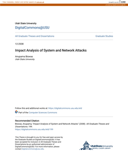 Impact Analysis of System and Network Attacks