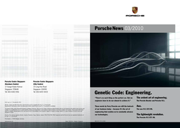 Porschenews 03/2010 Genetic Code