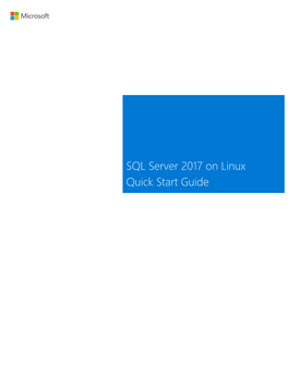 SQL Server 2017 on Linux Quick Start Guide | 4