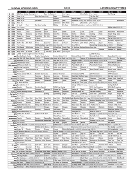 Sunday Morning Grid 5/3/15 Latimes.Com/Tv Times