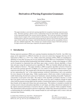 Derivatives of Parsing Expression Grammars