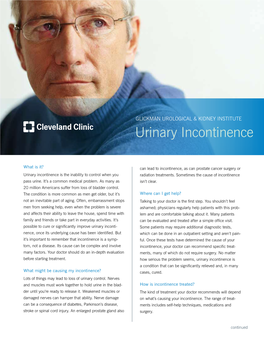 Urinary Incontinence