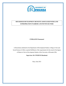 THESIS UWIRAGIYE Emmanuel.Pdf