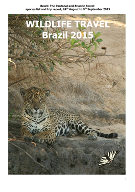 WILDLIFE TRAVEL Brazil 2015