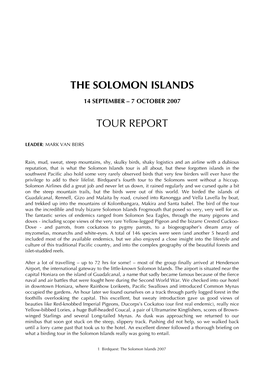 The Solomon Islands