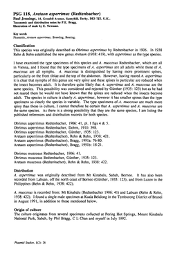 Phasmid Studies 1 (June & December 1992)