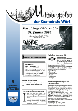 Mitteilungsblatt KW 5