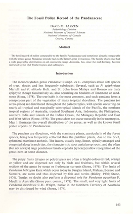 The Fossil Pollen Record of the Pandanaceae