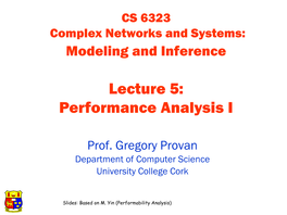 Performance Analysis I