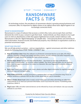 Ransomware Facts and Tips