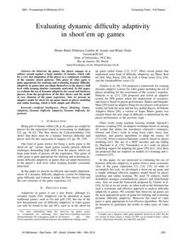 Evaluating Dynamic Difficulty Adaptivity in Shoot'em up Games