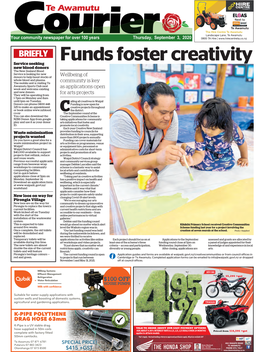 Te Awamutu Courier Thursday, September 3, 2020 ■ LETTERS to the EDITOR