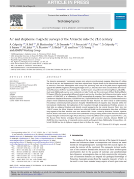 Air and Shipborne Magnetic Surveys of the Antarctic Into the 21St Century