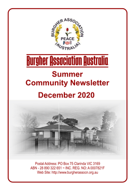 Summer 2020 Web Newsletter