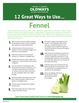 12 Great Ways to Use Fennel