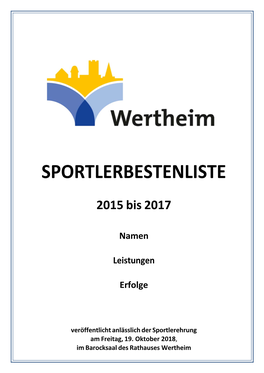 Sportlerbestenliste