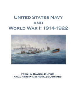 United States Navy and World War I: 1914–1922