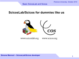 Basic Scicoslab and Scicos