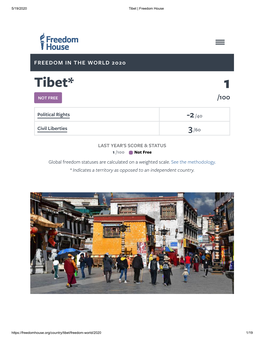 Tibet* 1 NOT FREE /100