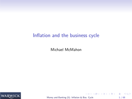 Inflation and the Business Cycle