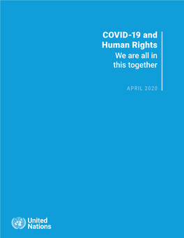 COVID-19 and Human Rights: We Are All in This Together