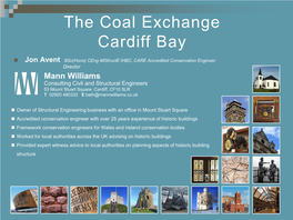 Cardiff Coal Exchange 9Th June 2016 , Item 5. PDF 2 MB