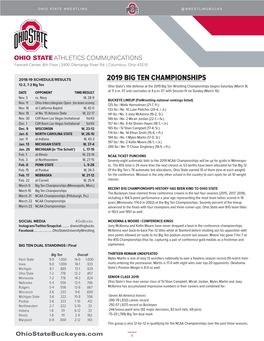 2019 Big Ten Championships