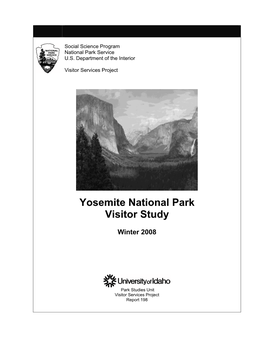 Yosemite National Park Visitor Study: Winter 2008