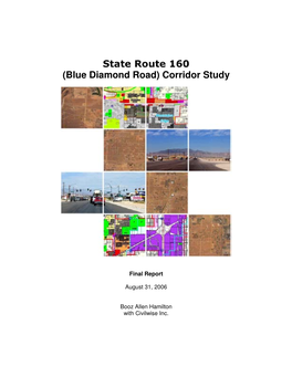 State Route 160 (Blue Diamond Road) Corridor Study