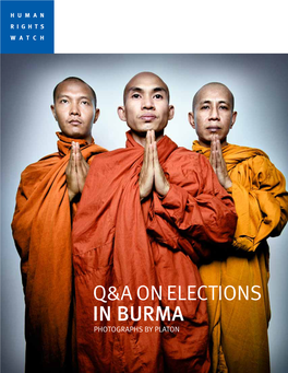 Q&A on Elections in BURMA