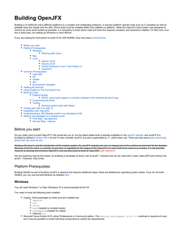 Building Openjfx