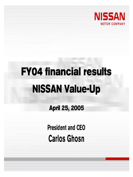 NISSAN Value-Up