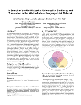 Universality, Similarity, and Translation in the Wikipedia Inter-Language Link Network