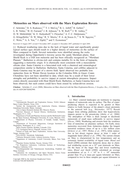 Meteorites on Mars Observed with the Mars Exploration Rovers C