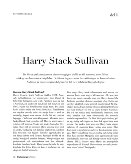 Harry Stack Sullivan