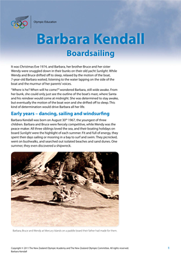 Barbara Kendall Boardsailing