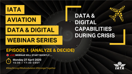 Iata Aviation Data & Digital Webinar Series