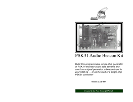 PSK31 Audio Beacon Kit