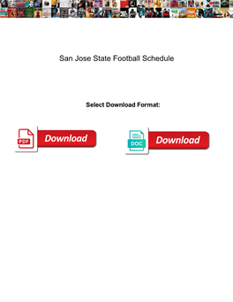 San Jose State Football Schedule