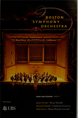 Boston Symphony Orchestra Concert Programs, Season 130, 2010-2011