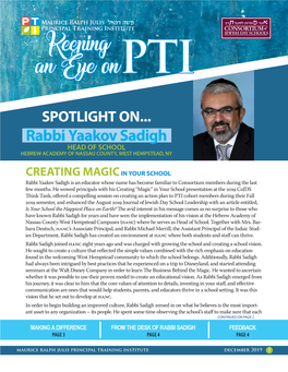 Rabbi Yaakov Sadigh HEAD of SCHOOL HEBREW ACADEMY of NASSAU COUNTY, WEST HEMPSTEAD, NY