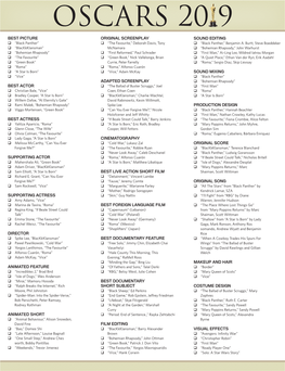 Oscar Ballot