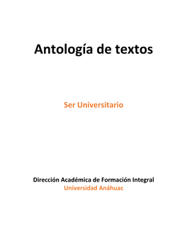 Antología De Textos