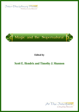 Magic and the Supernatural