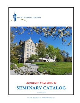 2018-19 Seminary Catalog (.Pdf)